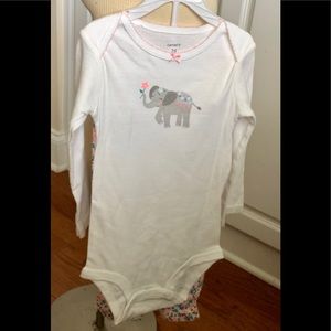 Carter’s onesie outfit.  Size 24m